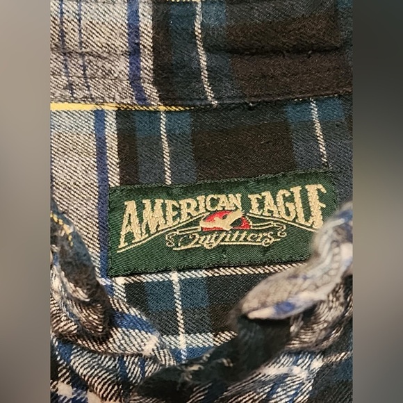 American Eagle Outfitters Women’s Mid-Weight Multi Colored Flannel Size Large - Picture 6 of 7